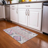 Piper Looms Chantille Aztec ACN1015 Pink Machine Washable Area Rug Scatter Lifestyle Image Feature