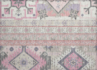 Piper Looms Chantille Aztec ACN1015 Pink Machine Washable Area Rug Scatter Main Image