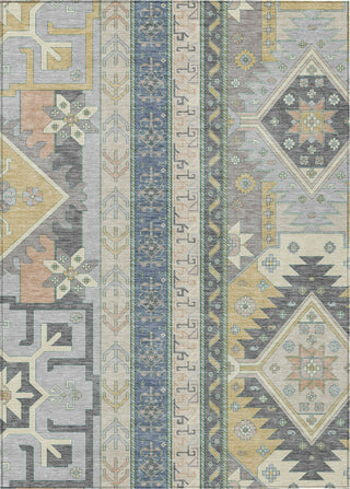 Piper Looms Chantille Aztec ACN1015 Silver Machine Washable Area Rug main image