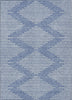 Piper Looms Chantille Geometric ACN1016 Denim Machine Washable Area Rug main image