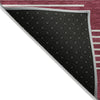 Piper Looms Chantille Geometric ACN1016 Garnet Machine Washable Area Rug Backing Image