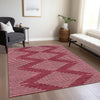 Piper Looms Chantille Geometric ACN1016 Garnet Machine Washable Area Rug Lifestyle Image Feature