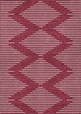 Piper Looms Chantille Geometric ACN1016 Garnet Machine Washable Area Rug main image