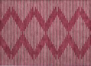 Piper Looms Chantille Geometric ACN1016 Garnet Machine Washable Area Rug Scatter Main Image