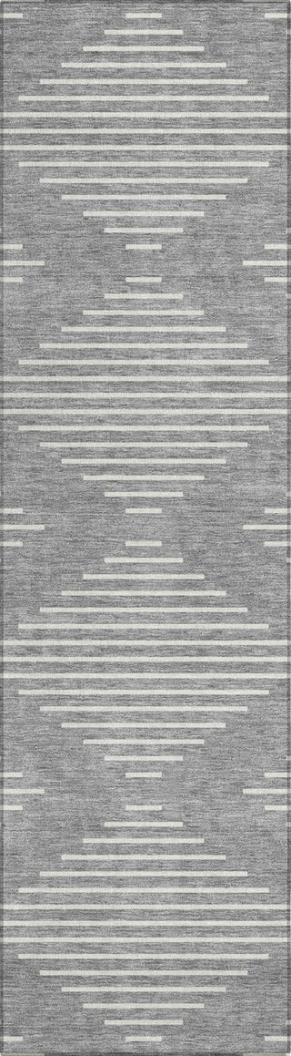Piper Looms Chantille Geometric ACN1016 Gray Machine Washable Area Rug Runner Main Image