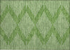 Piper Looms Chantille Geometric ACN1016 Green Machine Washable Area Rug Scatter Main Image