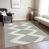 Piper Looms Chantille Geometric ACN1016 Ivory Machine Washable Area Rug Lifestyle Image Feature