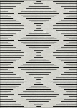 Piper Looms Chantille Geometric ACN1016 Ivory Machine Washable Area Rug main image