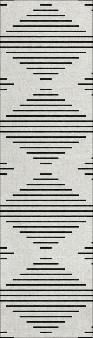 Piper Looms Chantille Geometric ACN1016 Ivory Machine Washable Area Rug Runner Main Image