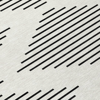 Piper Looms Chantille Geometric ACN1016 Ivory Machine Washable Area Rug Swatch Image