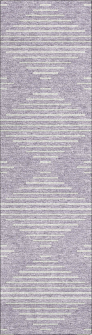 Piper Looms Chantille Geometric ACN1016 Lavender Machine Washable Area Rug Runner Main Image