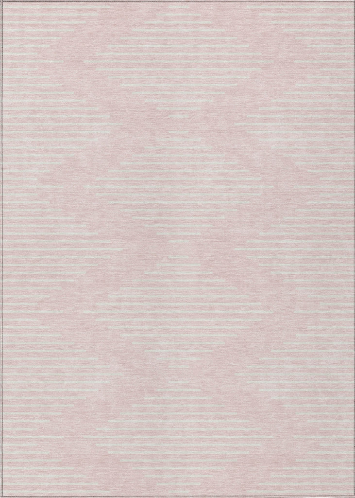 Piper Looms Chantille Geometric ACN1016 Pink Machine Washable Area Rug main image