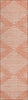 Piper Looms Chantille Geometric ACN1016 Salmon Machine Washable Area Rug Runner Main Image