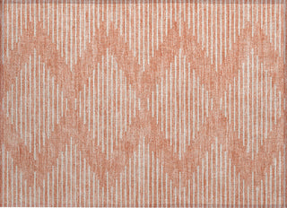 Piper Looms Chantille Geometric ACN1016 Salmon Machine Washable Area Rug Scatter Main Image