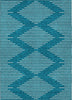 Piper Looms Chantille Geometric ACN1016 Teal Machine Washable Area Rug main image