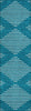 Piper Looms Chantille Geometric ACN1016 Teal Machine Washable Area Rug Runner Main Image
