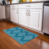 Piper Looms Chantille Geometric ACN1016 Teal Machine Washable Area Rug Scatter Lifestyle Image Feature