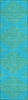 Piper Looms Chantille Geometric ACN1017 Aqua Machine Washable Area Rug Runner Main Image