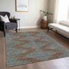 Piper Looms Chantille Geometric ACN1017 Brown Machine Washable Area Rug Lifestyle Image Feature