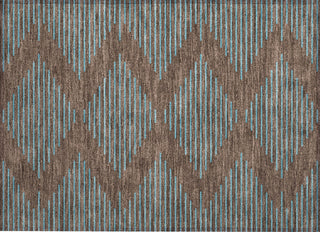 Piper Looms Chantille Geometric ACN1017 Brown Machine Washable Area Rug Scatter Main Image