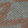 Piper Looms Chantille Geometric ACN1017 Brown Machine Washable Area Rug Swatch Image