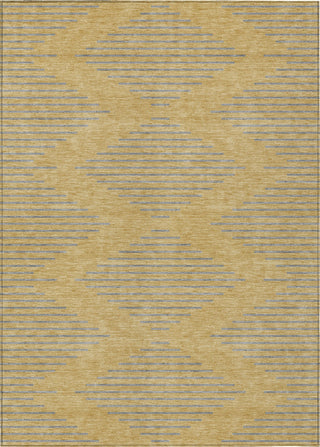 Piper Looms Chantille Geometric ACN1017 Gold Machine Washable Area Rug main image
