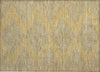 Piper Looms Chantille Geometric ACN1017 Gold Machine Washable Area Rug Scatter Main Image