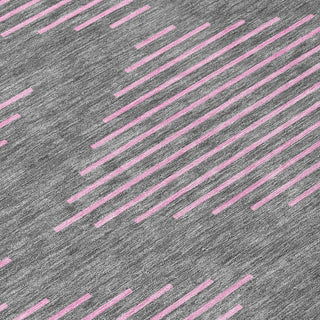 Piper Looms Chantille Geometric ACN1017 Gray Machine Washable Area Rug Swatch Image