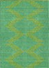 Piper Looms Chantille Geometric ACN1017 Green Machine Washable Area Rug main image