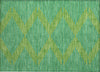 Piper Looms Chantille Geometric ACN1017 Green Machine Washable Area Rug Scatter Main Image