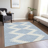 Piper Looms Chantille Geometric ACN1017 Ivory Machine Washable Area Rug Lifestyle Image Feature