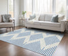 Piper Looms Chantille Geometric ACN1017 Ivory Machine Washable Area Rug Lifestyle Image Feature