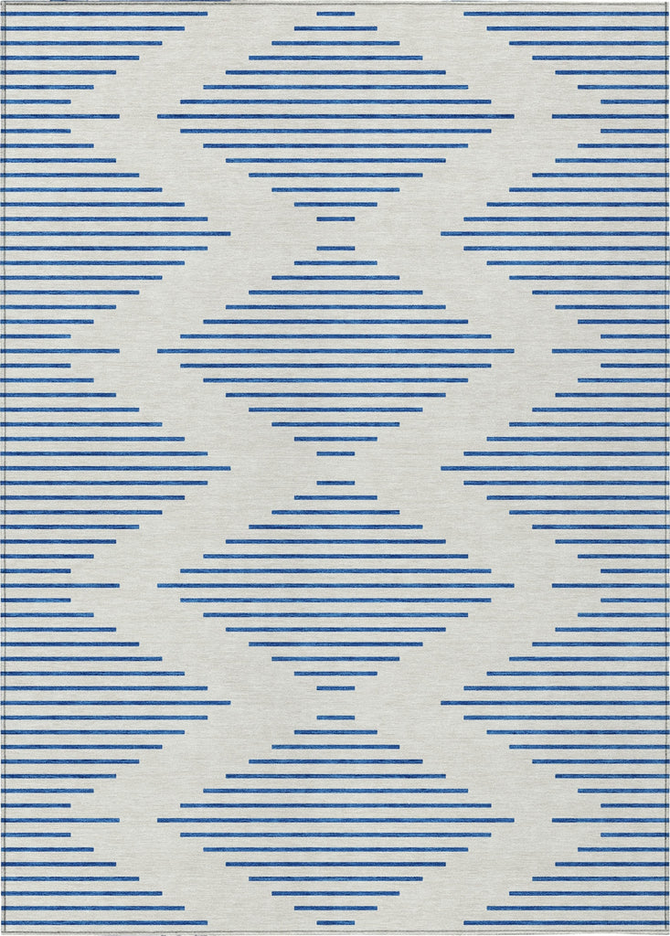 Piper Looms Chantille Geometric ACN1017 Ivory Machine Washable Area Rug main image