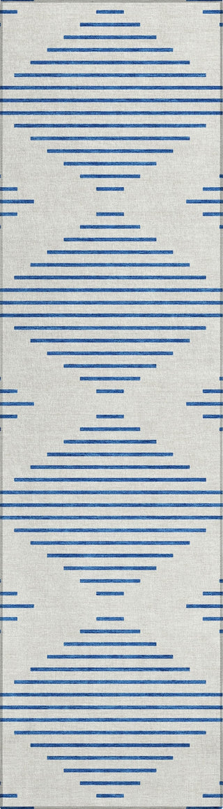 Piper Looms Chantille Geometric ACN1017 Ivory Machine Washable Area Rug Runner Main Image