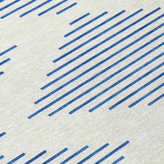 Piper Looms Chantille Geometric ACN1017 Ivory Machine Washable Area Rug Swatch Image