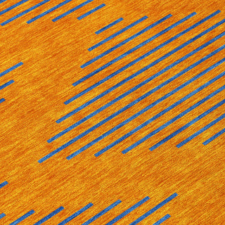 Piper Looms Chantille Geometric ACN1017 Orange Machine Washable Area Rug Swatch Image