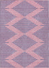 Piper Looms Chantille Geometric ACN1017 Pink Machine Washable Area Rug main image