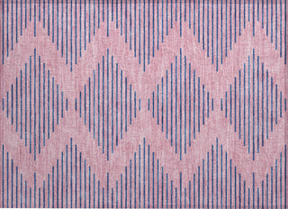 Piper Looms Chantille Geometric ACN1017 Pink Machine Washable Area Rug Scatter Main Image