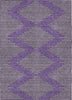 Piper Looms Chantille Geometric ACN1017 Purple Machine Washable Area Rug main image