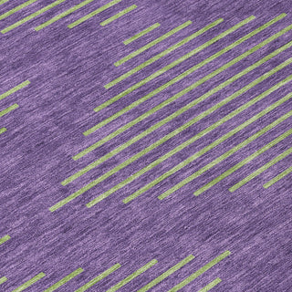 Piper Looms Chantille Geometric ACN1017 Purple Machine Washable Area Rug Swatch Image