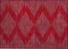 Piper Looms Chantille Geometric ACN1017 Red Machine Washable Area Rug Scatter Main Image