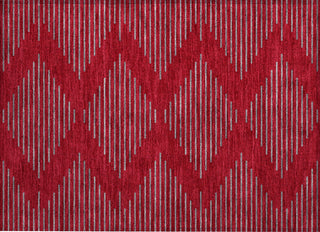 Piper Looms Chantille Geometric ACN1017 Red Machine Washable Area Rug Scatter Main Image