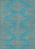 Piper Looms Chantille Geometric ACN1017 Teal Machine Washable Area Rug main image