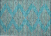 Piper Looms Chantille Geometric ACN1017 Teal Machine Washable Area Rug Scatter Main Image