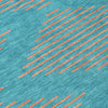 Piper Looms Chantille Geometric ACN1017 Teal Machine Washable Area Rug Swatch Image