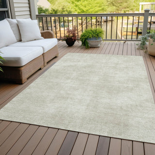 Piper Looms Chantille Abstract ACN1018 Beige Machine Washable Area Rug Outdoor Lifestyle Image Feature