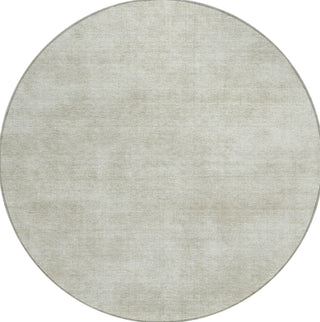 Piper Looms Chantille Abstract ACN1018 Beige Machine Washable Area Rug Round Main Image