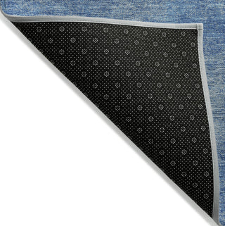 Piper Looms Chantille Abstract ACN1018 Blue Machine Washable Area Rug Backing Image