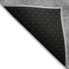 Piper Looms Chantille Abstract ACN1018 Gray Machine Washable Area Rug Backing Image