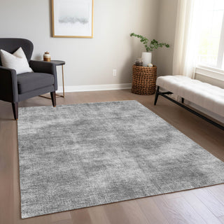 Piper Looms Chantille Abstract ACN1018 Gray Machine Washable Area Rug Lifestyle Image Feature